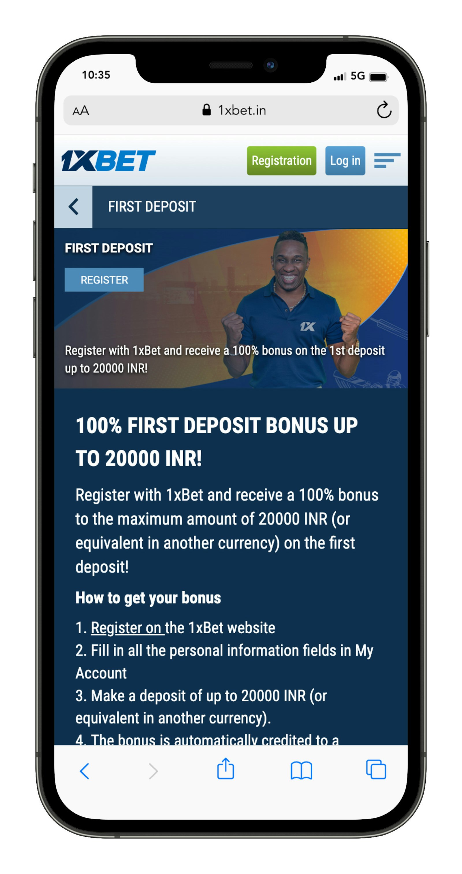 1xBet welcome bonus