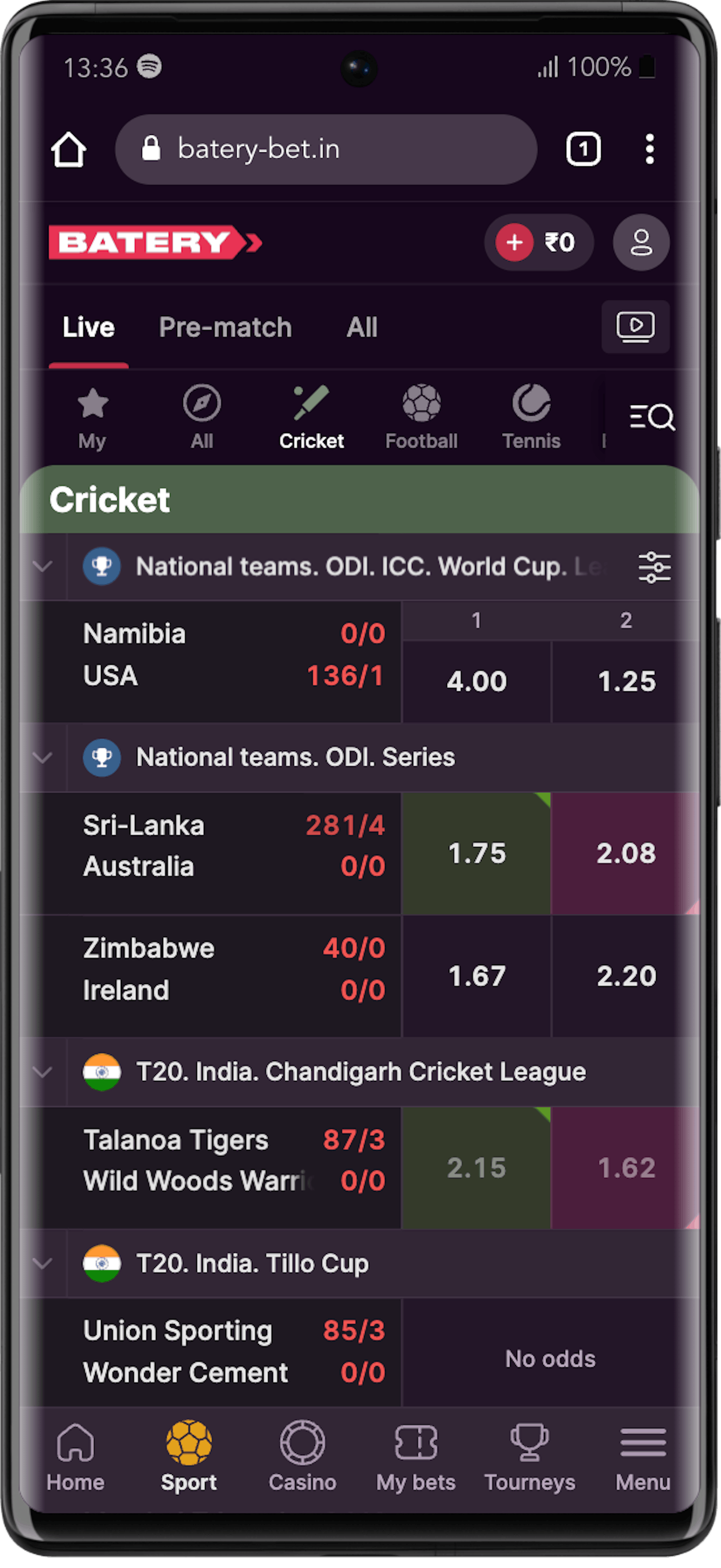 Batery Bet Sportsbook