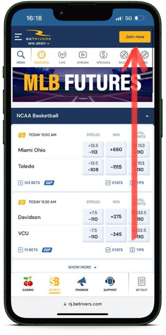 Betrivers Bonus Sign Up