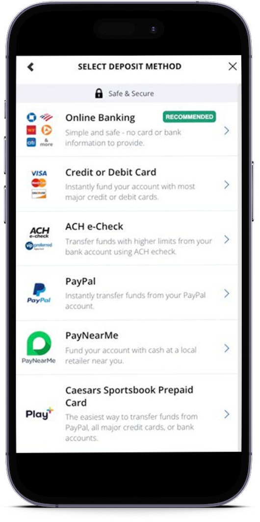 Caesars Deposit