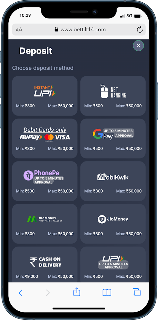 Deposit for Bettilt bonus