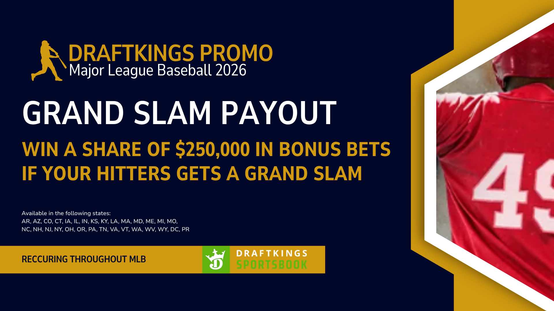 Draftkings Grand Slam Payout MLB Promo