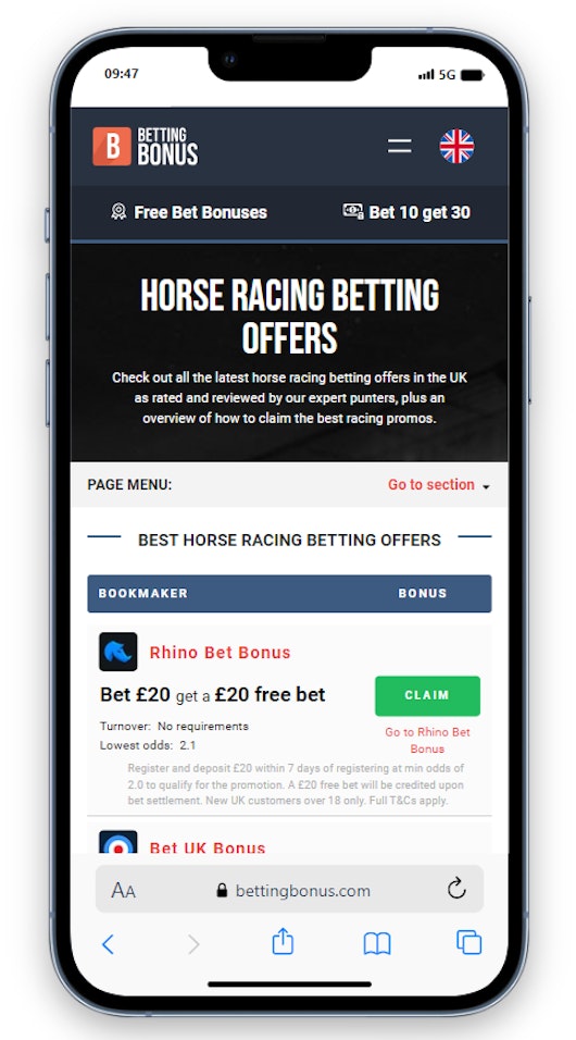 Horse Racing Betting Offers