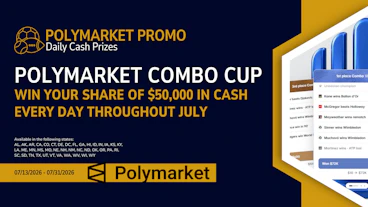 Promotion Polymarket The Combo Cup 50000 Daily Bonuses
