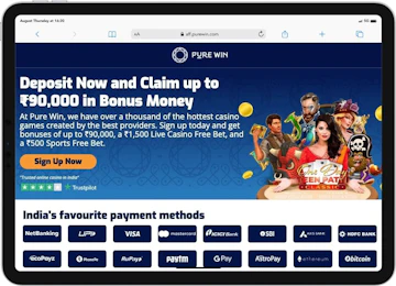 Pure win casino bonus