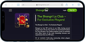 Mockup showing Shangri La Loyalty club offer