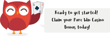 Owlie asking to claim the Pure Win Casino Bonus