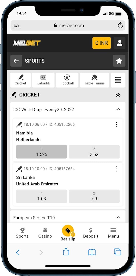 Melbet use the bonus