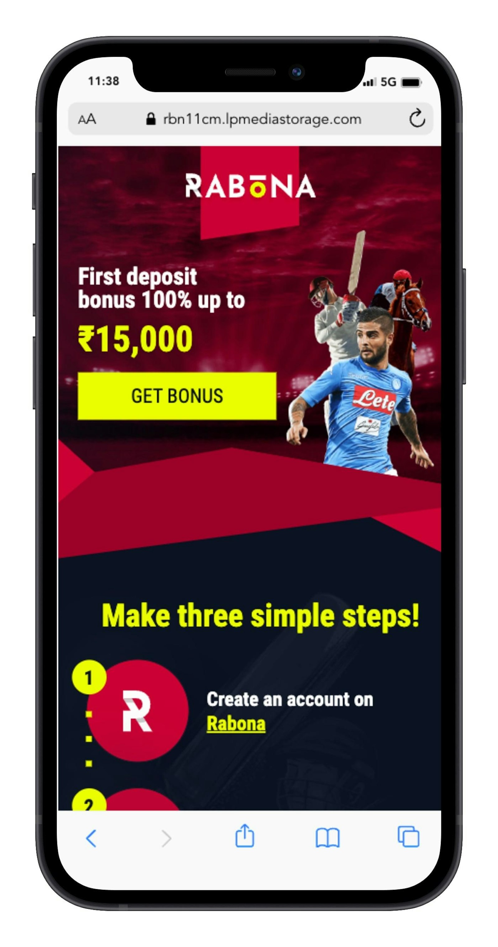 Rabona welcome bonus