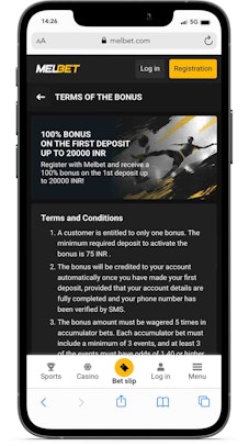 Melbet sports bonus