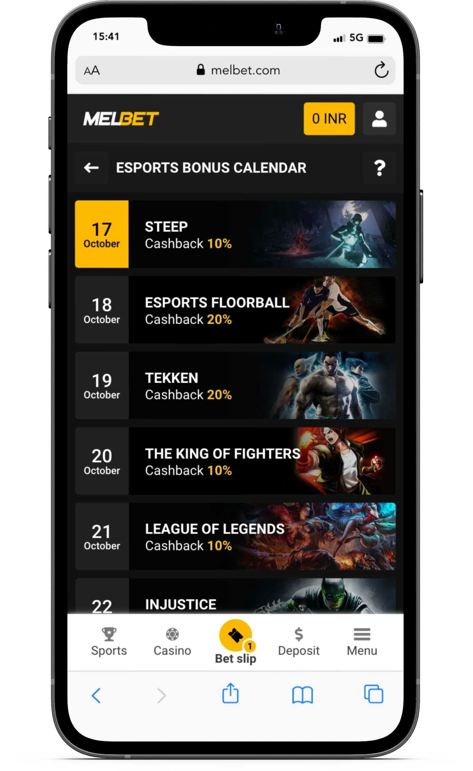 Melbet esports bonus