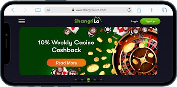 Mock up with Shangri La weekly casino cashback